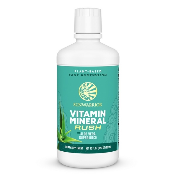 Vitamin Mineral Rush | Sunwarrior Vitamin Mineral Rush aus unverarbeiteten pflanzlichen Rohstoffen Liquid Vitamin Mineral Rush in Aloe Vera wird ausschließlich aus pflanzlichen Rohstoffen gewonnen und enthält keine synthetischen Stoffe. Vitamin Mineral Rush ist ein starker flüssiger Vitamin- und Mineralkomplex mit Fulvinsäure, der eine noch bessere Aufnahme der Nährstoffe gewährleistet.